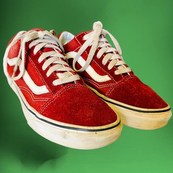 Vans Classic lace up maroon sneakers Men's 5.5 Women's 7 Suede - Picture 1 of 8